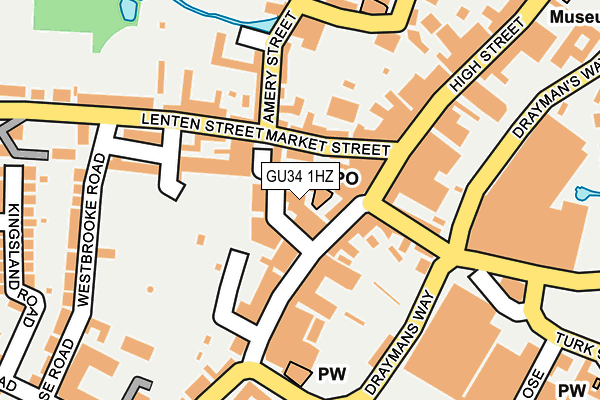 GU34 1HZ map - OS OpenMap – Local (Ordnance Survey) GU34 1HZ map - OS OpenMap – Local (Ordnance Survey)