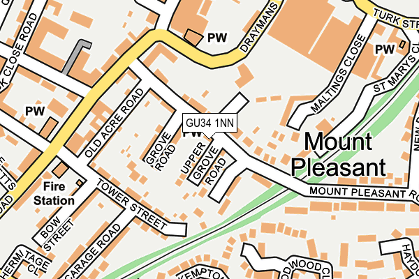 GU34 1NN map - OS OpenMap – Local (Ordnance Survey) GU34 1NN map - OS OpenMap – Local (Ordnance Survey)