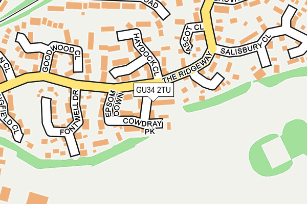 GU34 2TU map - OS OpenMap – Local (Ordnance Survey) GU34 2TU map - OS OpenMap – Local (Ordnance Survey)