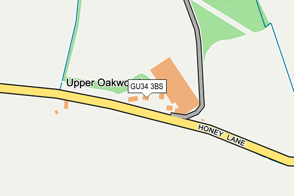 GU34 3BS map - OS OpenMap – Local (Ordnance Survey) GU34 3BS map - OS OpenMap – Local (Ordnance Survey)