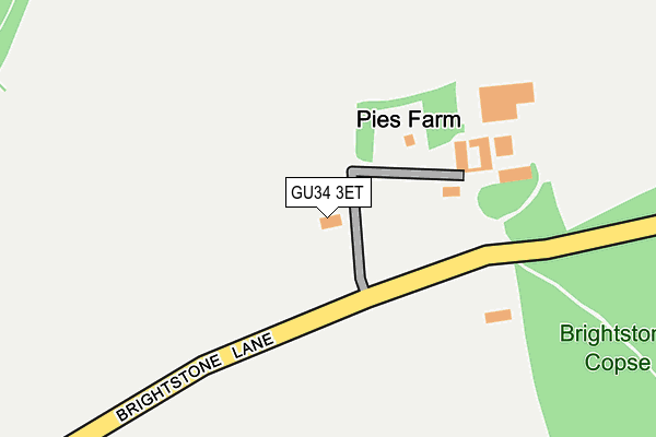 GU34 3ET map - OS OpenMap – Local (Ordnance Survey) GU34 3ET map - OS OpenMap – Local (Ordnance Survey)