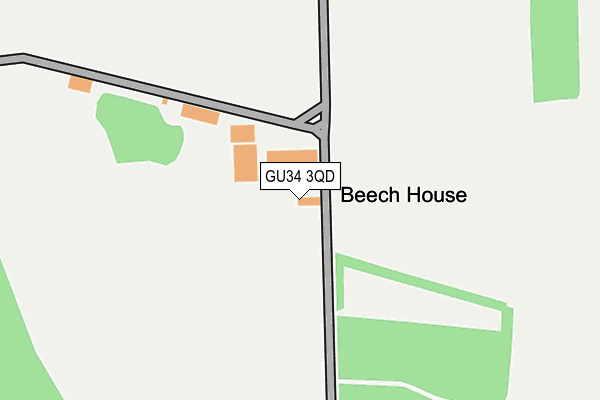 GU34 3QD map - OS OpenMap – Local (Ordnance Survey) GU34 3QD map - OS OpenMap – Local (Ordnance Survey)