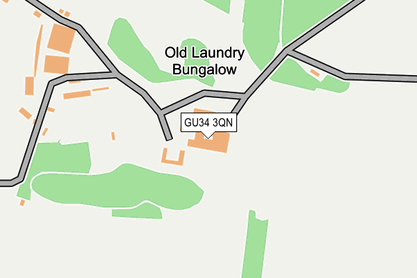 GU34 3QN map - OS OpenMap – Local (Ordnance Survey) GU34 3QN map - OS OpenMap – Local (Ordnance Survey)