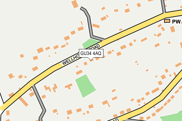 GU34 4AQ map - OS OpenMap – Local (Ordnance Survey) GU34 4AQ map - OS OpenMap – Local (Ordnance Survey)