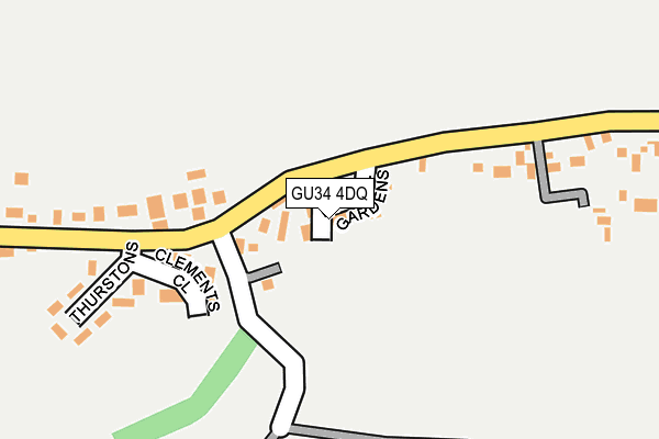 GU34 4DQ map - OS OpenMap – Local (Ordnance Survey) GU34 4DQ map - OS OpenMap – Local (Ordnance Survey)