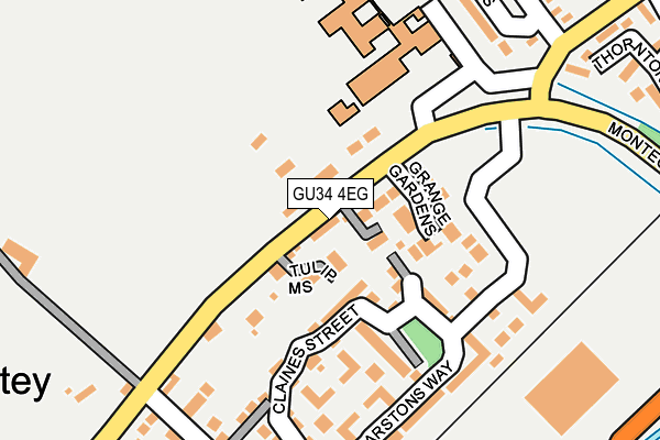 GU34 4EG map - OS OpenMap – Local (Ordnance Survey) GU34 4EG map - OS OpenMap – Local (Ordnance Survey)