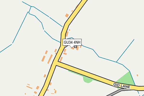 GU34 4NH map - OS OpenMap – Local (Ordnance Survey) GU34 4NH map - OS OpenMap – Local (Ordnance Survey)