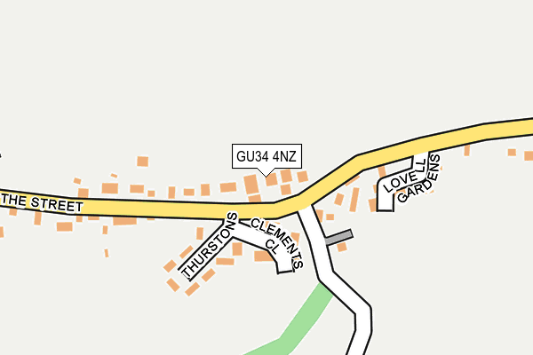 GU34 4NZ map - OS OpenMap – Local (Ordnance Survey)