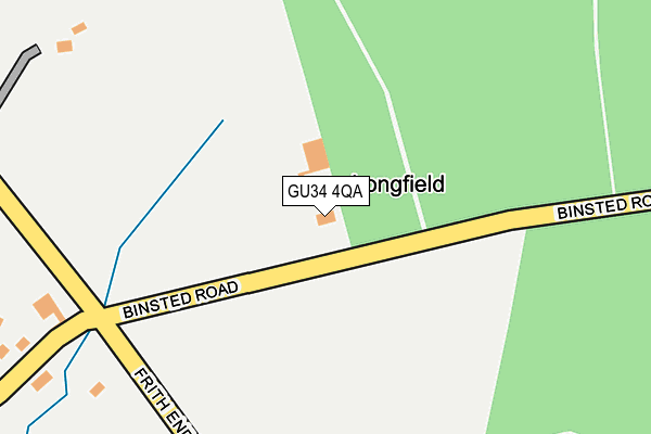 GU34 4QA map - OS OpenMap – Local (Ordnance Survey) GU34 4QA map - OS OpenMap – Local (Ordnance Survey)