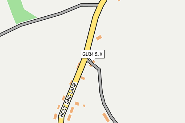 GU34 5JX map - OS OpenMap – Local (Ordnance Survey) GU34 5JX map - OS OpenMap – Local (Ordnance Survey)