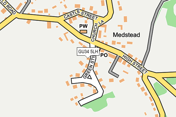 GU34 5LH map - OS OpenMap – Local (Ordnance Survey) GU34 5LH map - OS OpenMap – Local (Ordnance Survey)