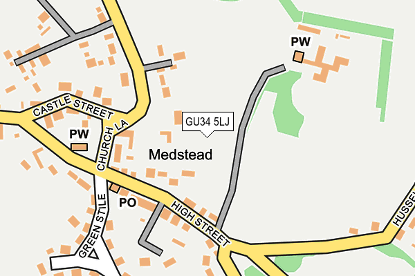 GU34 5LJ map - OS OpenMap – Local (Ordnance Survey) GU34 5LJ map - OS OpenMap – Local (Ordnance Survey)
