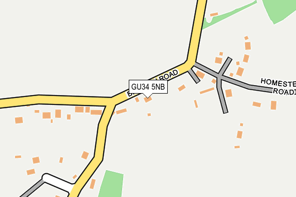 GU34 5NB map - OS OpenMap – Local (Ordnance Survey) GU34 5NB map - OS OpenMap – Local (Ordnance Survey)