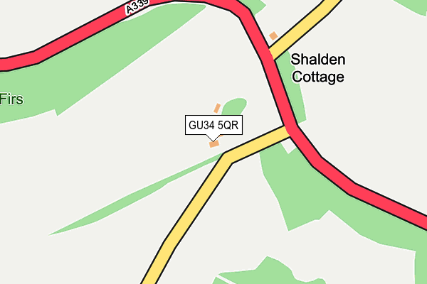 GU34 5QR map - OS OpenMap – Local (Ordnance Survey)