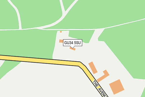 GU34 5SU map - OS OpenMap – Local (Ordnance Survey) GU34 5SU map - OS OpenMap – Local (Ordnance Survey)