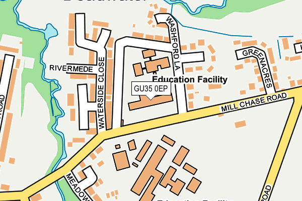 GU35 0EP map - OS OpenMap – Local (Ordnance Survey) GU35 0EP map - OS OpenMap – Local (Ordnance Survey)