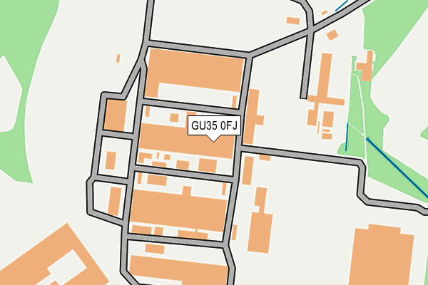 GU35 0FJ map - OS OpenMap – Local (Ordnance Survey) GU35 0FJ map - OS OpenMap – Local (Ordnance Survey)
