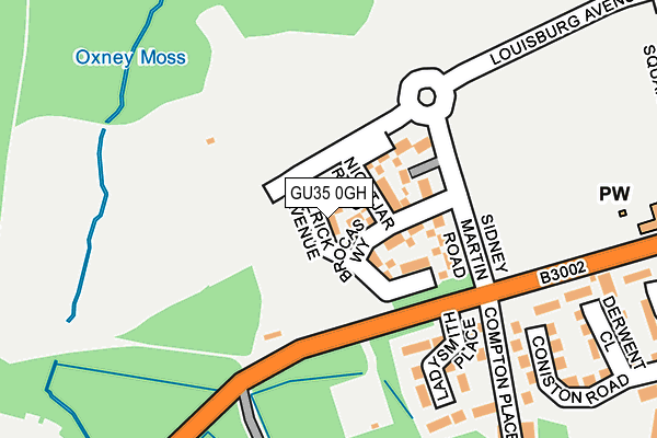 GU35 0GH map - OS OpenMap – Local (Ordnance Survey) GU35 0GH map - OS OpenMap – Local (Ordnance Survey)