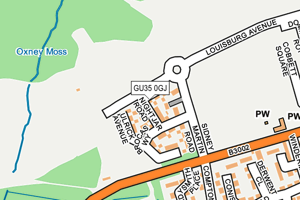 GU35 0GJ map - OS OpenMap – Local (Ordnance Survey) GU35 0GJ map - OS OpenMap – Local (Ordnance Survey)