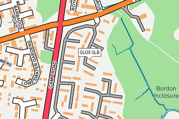 GU35 0LB map - OS OpenMap – Local (Ordnance Survey) GU35 0LB map - OS OpenMap – Local (Ordnance Survey)