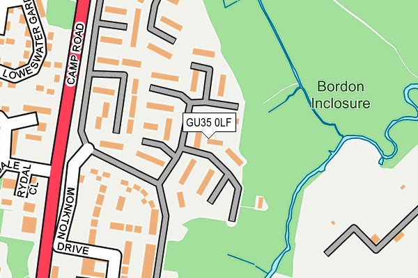 GU35 0LF map - OS OpenMap – Local (Ordnance Survey) GU35 0LF map - OS OpenMap – Local (Ordnance Survey)