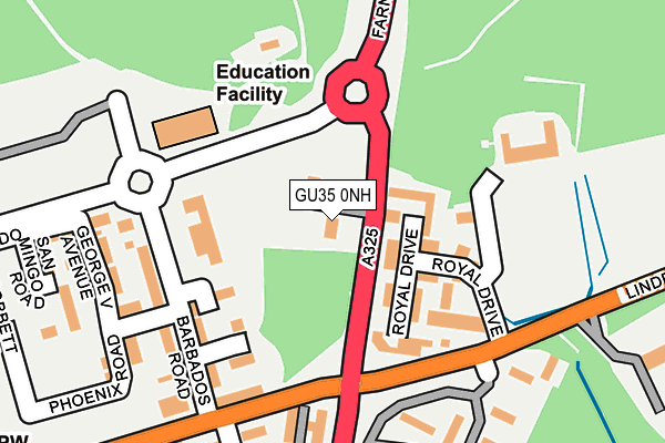 GU35 0NH map - OS OpenMap – Local (Ordnance Survey) GU35 0NH map - OS OpenMap – Local (Ordnance Survey)
