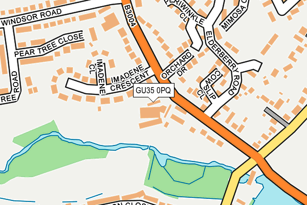 GU35 0PQ map - OS OpenMap – Local (Ordnance Survey)