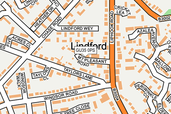 GU35 0PS map - OS OpenMap – Local (Ordnance Survey) GU35 0PS map - OS OpenMap – Local (Ordnance Survey)