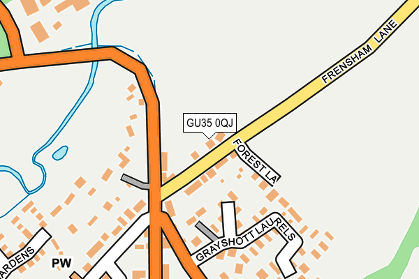 GU35 0QJ map - OS OpenMap – Local (Ordnance Survey) GU35 0QJ map - OS OpenMap – Local (Ordnance Survey)