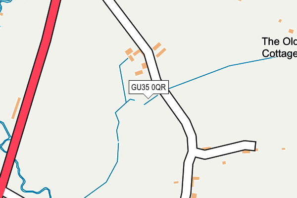 GU35 0QR map - OS OpenMap – Local (Ordnance Survey) GU35 0QR map - OS OpenMap – Local (Ordnance Survey)