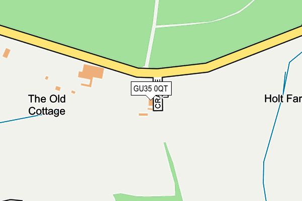 GU35 0QT map - OS OpenMap – Local (Ordnance Survey) GU35 0QT map - OS OpenMap – Local (Ordnance Survey)