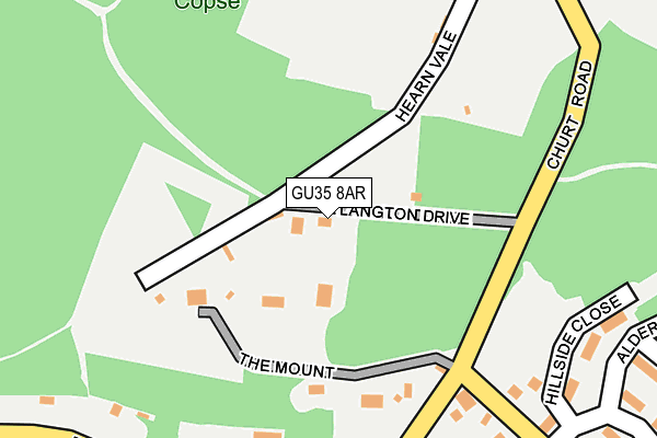 GU35 8AR map - OS OpenMap – Local (Ordnance Survey) GU35 8AR map - OS OpenMap – Local (Ordnance Survey)