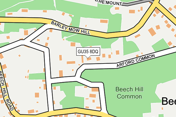 GU35 8DQ map - OS OpenMap – Local (Ordnance Survey)