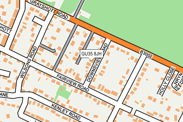 GU35 8JH map - OS OpenMap – Local (Ordnance Survey) GU35 8JH map - OS OpenMap – Local (Ordnance Survey)