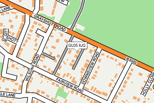 GU35 8JQ map - OS OpenMap – Local (Ordnance Survey) GU35 8JQ map - OS OpenMap – Local (Ordnance Survey)