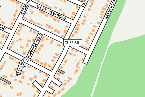 GU35 8JU map - OS OpenMap – Local (Ordnance Survey) GU35 8JU map - OS OpenMap – Local (Ordnance Survey)