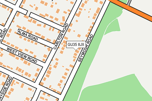 GU35 8JX map - OS OpenMap – Local (Ordnance Survey) GU35 8JX map - OS OpenMap – Local (Ordnance Survey)