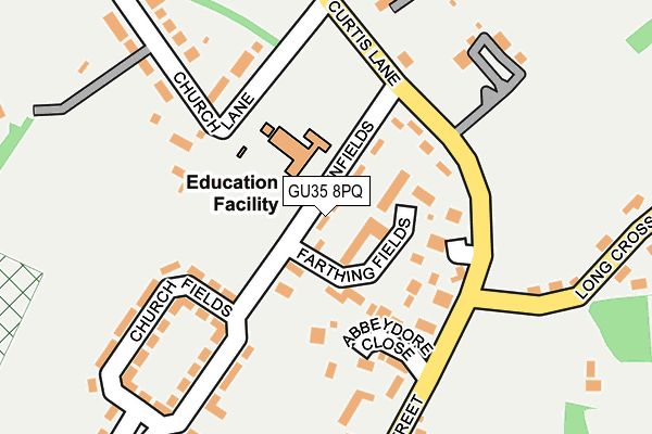 GU35 8PQ map - OS OpenMap – Local (Ordnance Survey) GU35 8PQ map - OS OpenMap – Local (Ordnance Survey)