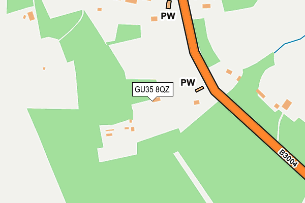 GU35 8QZ map - OS OpenMap – Local (Ordnance Survey) GU35 8QZ map - OS OpenMap – Local (Ordnance Survey)