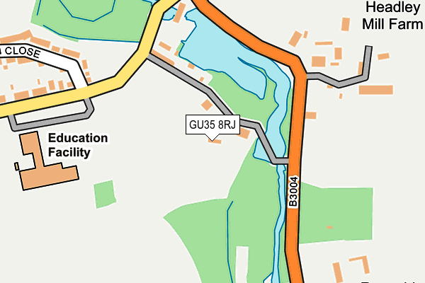 GU35 8RJ map - OS OpenMap – Local (Ordnance Survey) GU35 8RJ map - OS OpenMap – Local (Ordnance Survey)