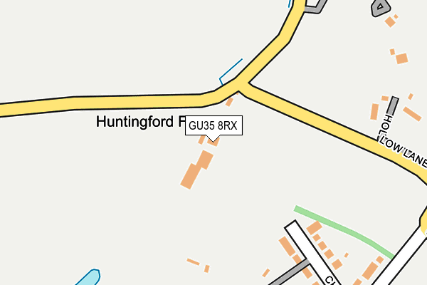 GU35 8RX map - OS OpenMap – Local (Ordnance Survey) GU35 8RX map - OS OpenMap – Local (Ordnance Survey)
