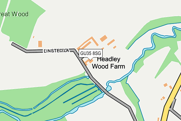 GU35 8SG map - OS OpenMap – Local (Ordnance Survey) GU35 8SG map - OS OpenMap – Local (Ordnance Survey)