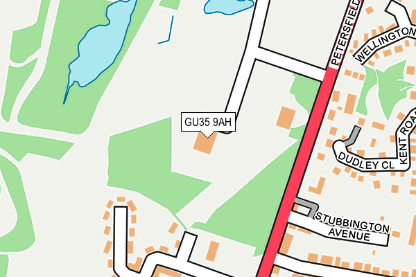 GU35 9AH map - OS OpenMap – Local (Ordnance Survey) GU35 9AH map - OS OpenMap – Local (Ordnance Survey)