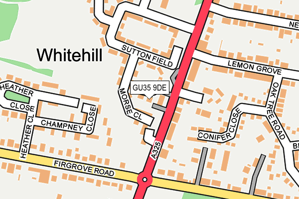 GU35 9DE map - OS OpenMap – Local (Ordnance Survey) GU35 9DE map - OS OpenMap – Local (Ordnance Survey)