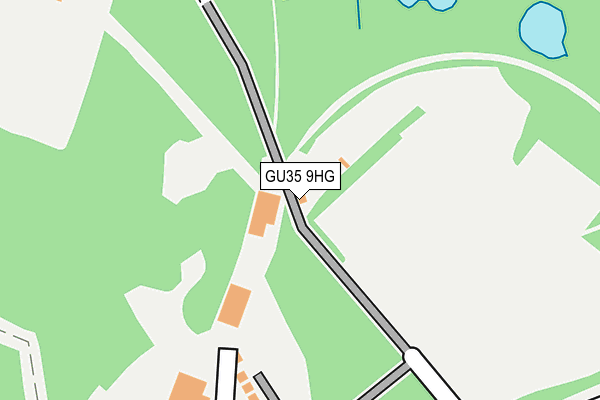 GU35 9HG map - OS OpenMap – Local (Ordnance Survey) GU35 9HG map - OS OpenMap – Local (Ordnance Survey)
