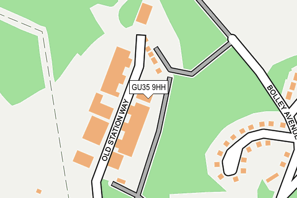 GU35 9HH map - OS OpenMap – Local (Ordnance Survey) GU35 9HH map - OS OpenMap – Local (Ordnance Survey)