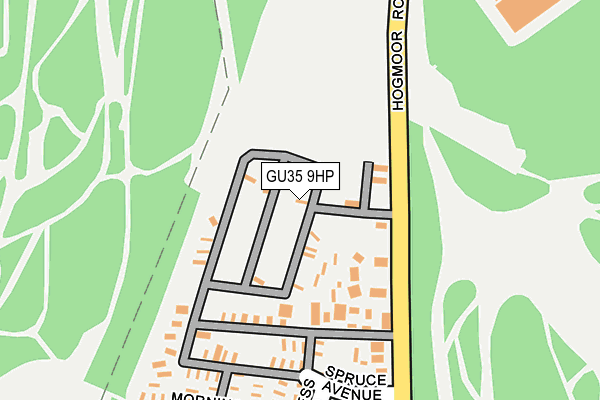 GU35 9HP map - OS OpenMap – Local (Ordnance Survey) GU35 9HP map - OS OpenMap – Local (Ordnance Survey)