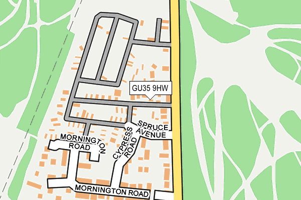GU35 9HW map - OS OpenMap – Local (Ordnance Survey) GU35 9HW map - OS OpenMap – Local (Ordnance Survey)