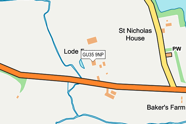 GU35 9NP map - OS OpenMap – Local (Ordnance Survey) GU35 9NP map - OS OpenMap – Local (Ordnance Survey)