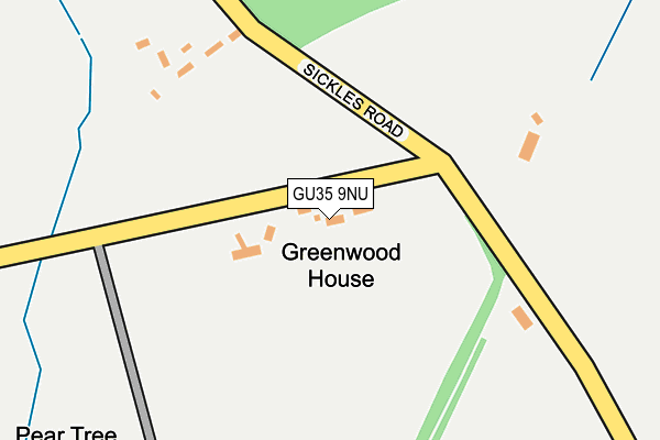 GU35 9NU map - OS OpenMap – Local (Ordnance Survey) GU35 9NU map - OS OpenMap – Local (Ordnance Survey)